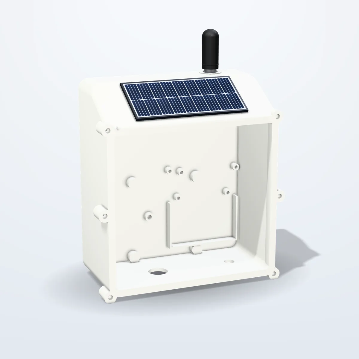 The CI RMU enclosure with the service lid removed